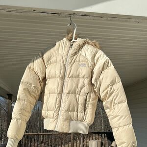 The North Face Cream Puffer Jacket